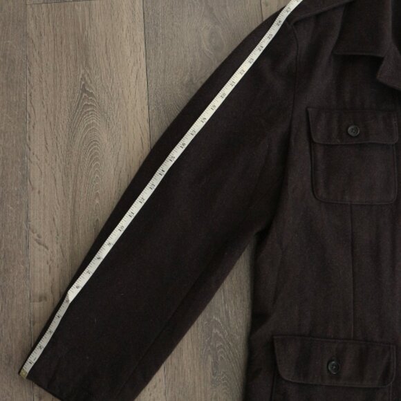 Banana Republic Brown Wool Military/Field Jacket - Size XL - Picture 8 of 10
